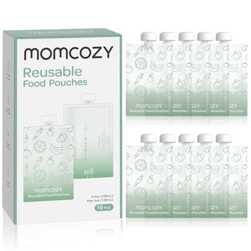 Reusable Baby Food Pouches, Baby Food Maker Pouches for Toddlers