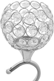 5 Arm Crystal Candelabra Centerpieces 49.21 Inch Tall Freestanding Silver Candle Holder Crystal Candle Standcoration
