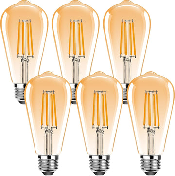 2.5W ST19 Vintage LED Edison Light Bulbs,E26 Led Bulb,Equivalent 25W,Filament Bulbs,Warm White