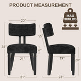 Mid Century Modern Dining Chairs,Velvet Farmhouse Upholstered Kitchen Chairs