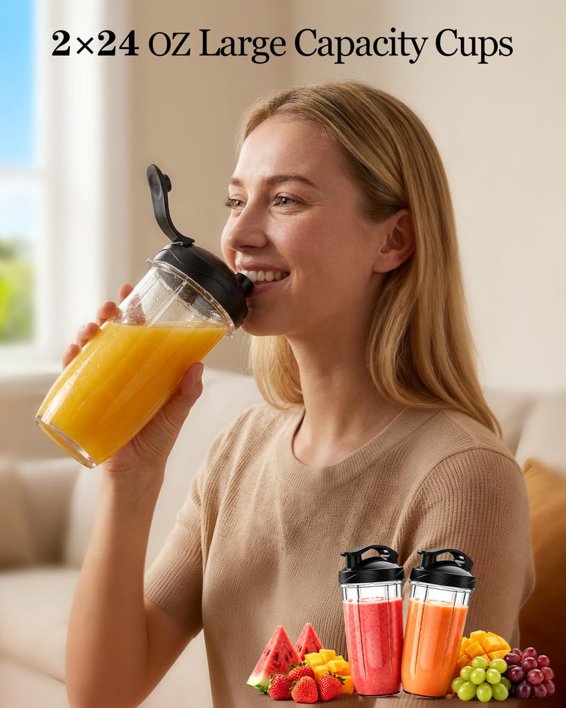 Bullet Blender, Personal Countertop Kitchen Small Smoothie Blender
