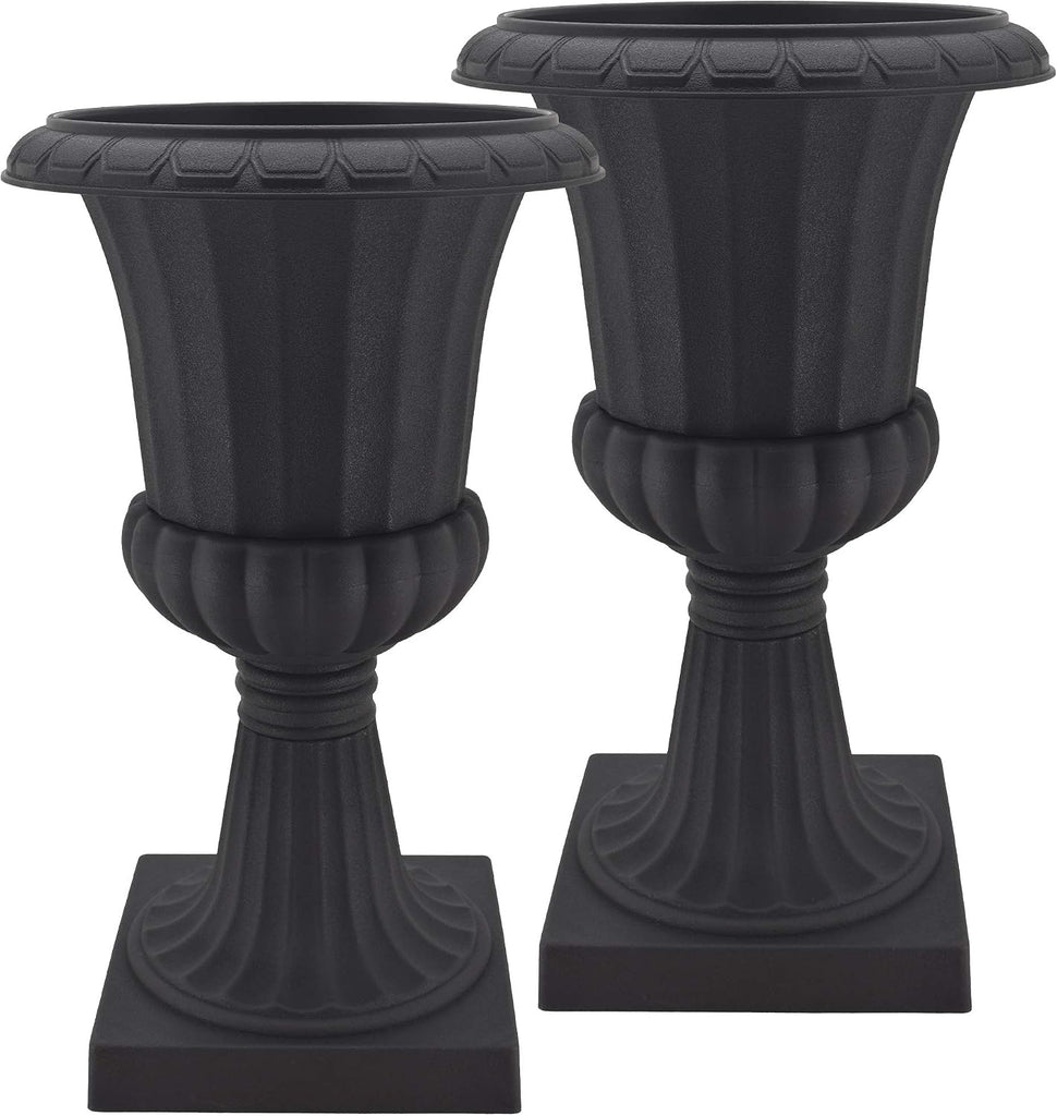 PL51BK-2 Deluxe Plastic Urn(Pack of 2), Black