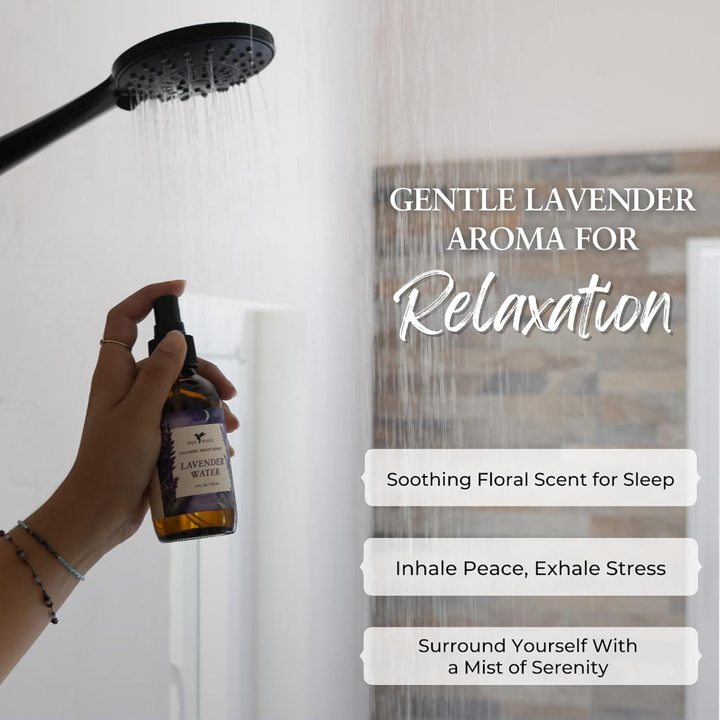 Lavender Spray for Sleep - Soothing Pillow Mist for Deep Relaxation, Stress Relief, and Restful Nights - Calming - Set of 4