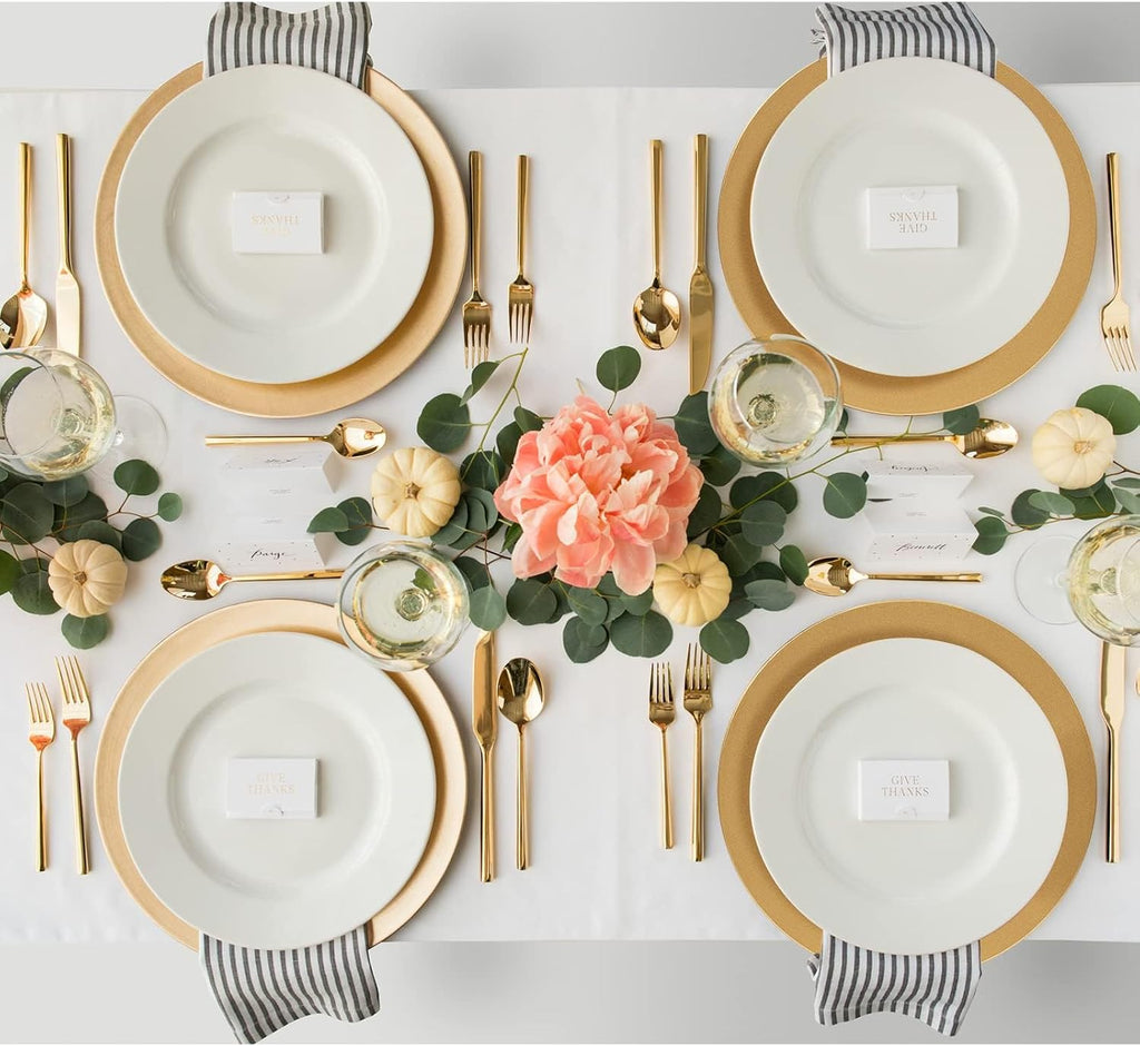 Gold Charger Plates, 13" Plate Chargers for Dinner Plates - Set of 12