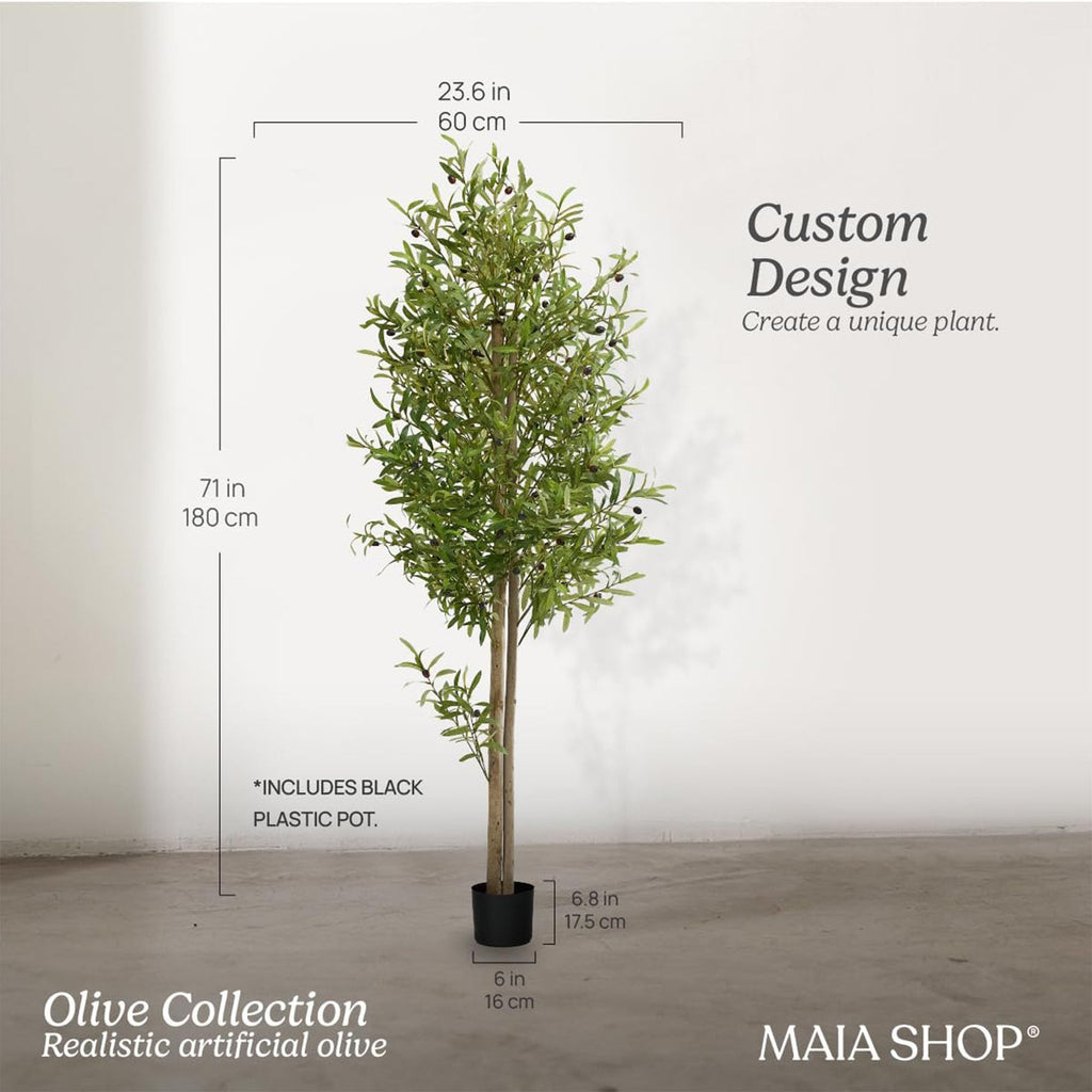 Artificial Olive Tree - 6ft Indoor Faux Plant