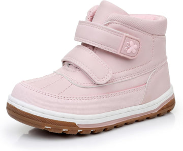 Toddler Boots Boys Girls Kids Winter Boots with Hook Loop