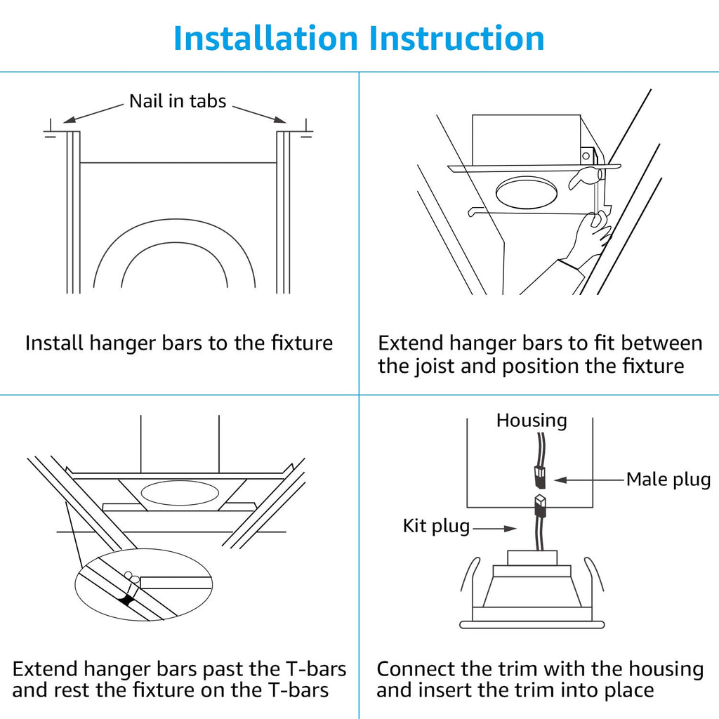 6 Inch Shallow New Construction Recessed Lighting Housing