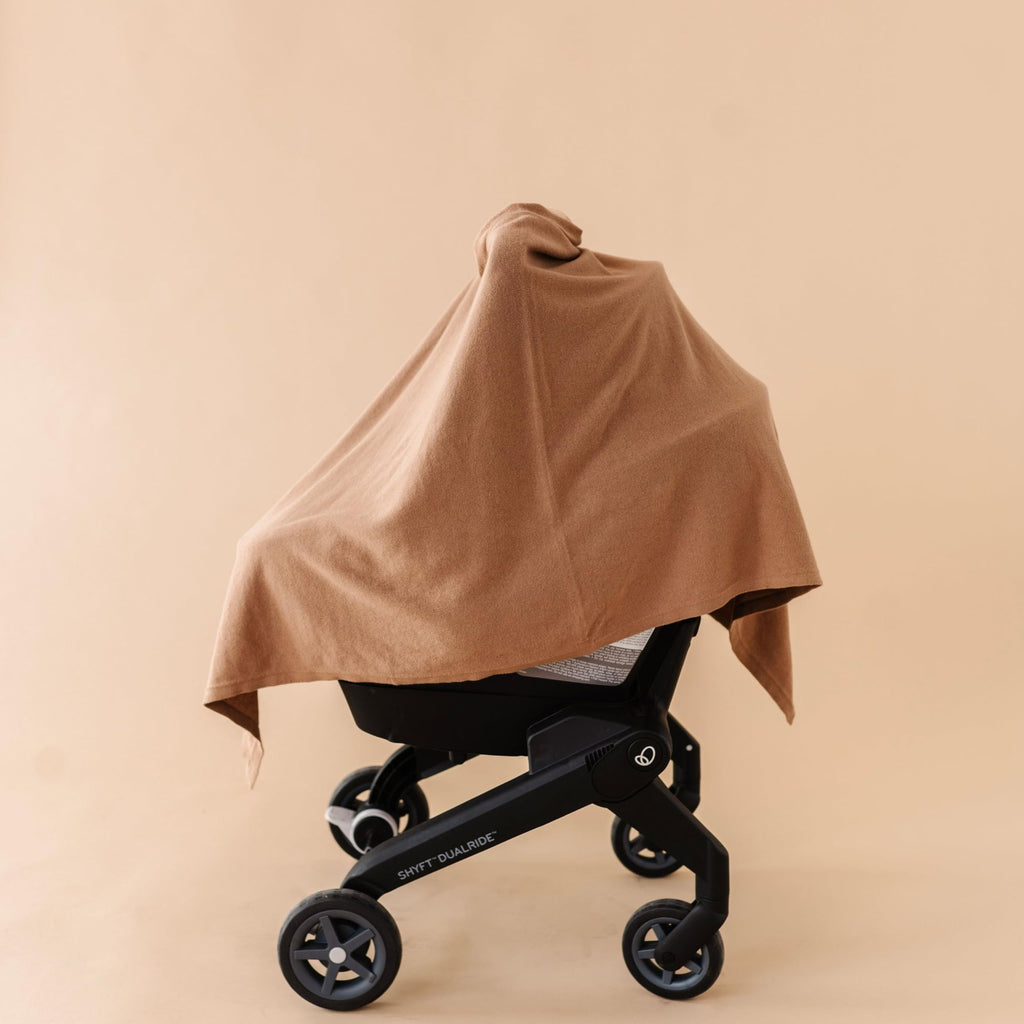 Knit Breathable Nursing Cover Up for Breastfeeding - Soft GOTS Certified Organic Cotton Breastfeeding Cover Up for