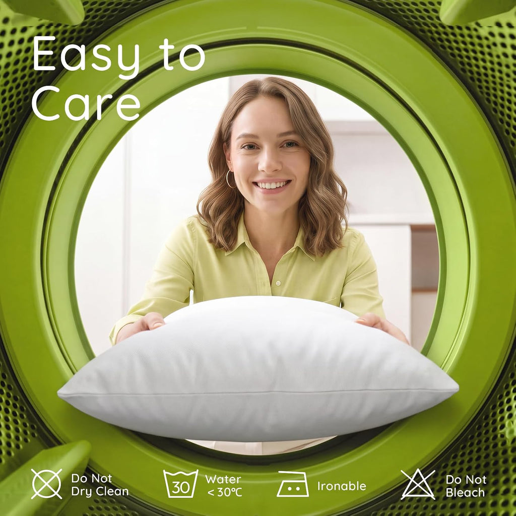 2x20 Pillow Inserts, Hypoallergenic Lumbar Pillow - Set of 2