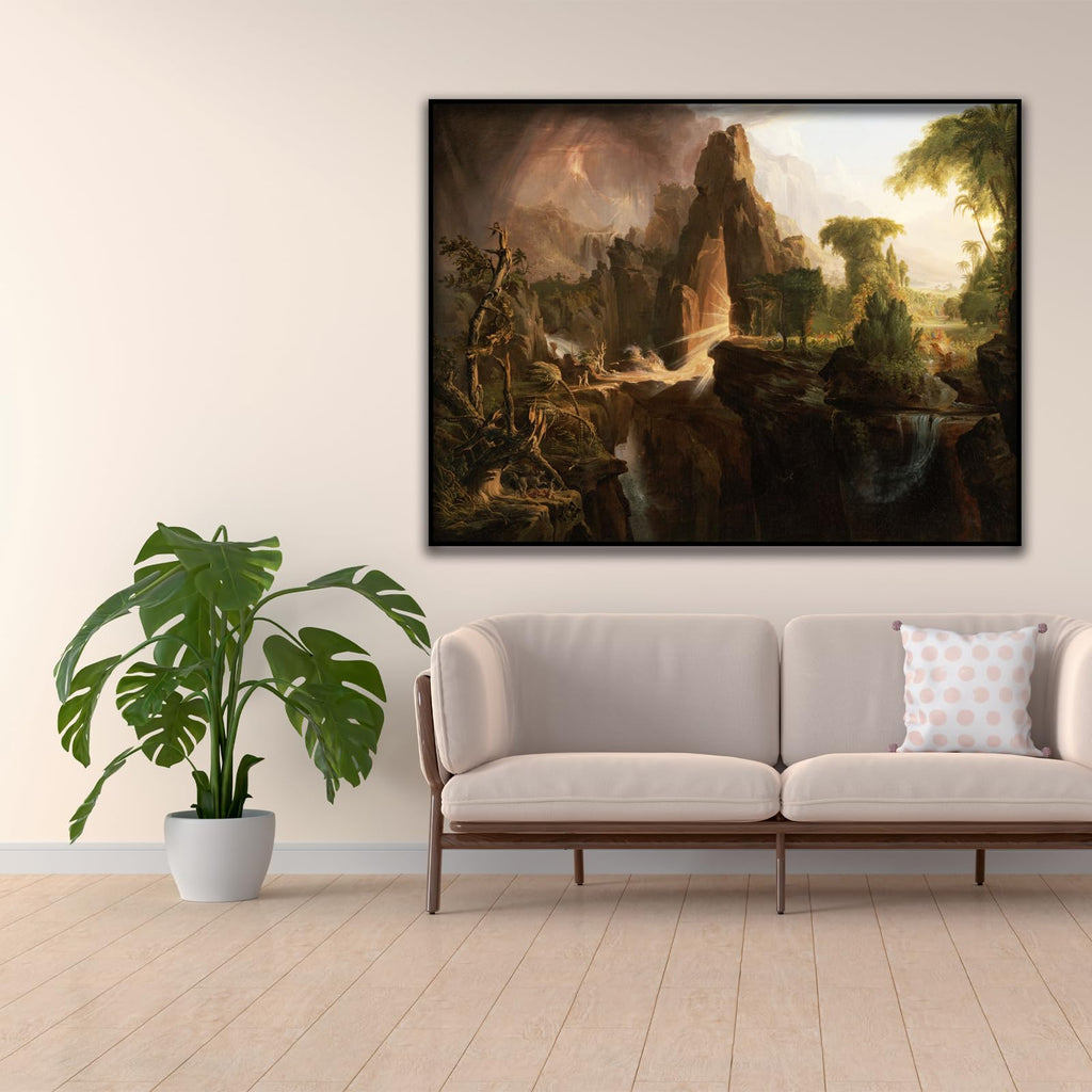 Thomas Cole Canvas - Expulsion from Eden Canvas Wall Art - Historical and Cultural Illustrations - Quality Canvas
