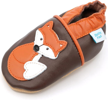 Soft Sole Leather Baby Shoes - Barefoot, Non-Slip, Unisex