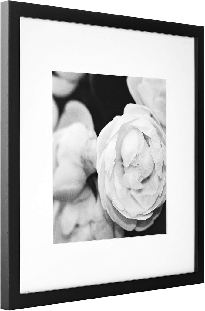 12x12 Picture Frames, 9 Piece Set with Real Glass Cover for 8x8 Photos With Mat, Picture Frames Collage Wall Decor