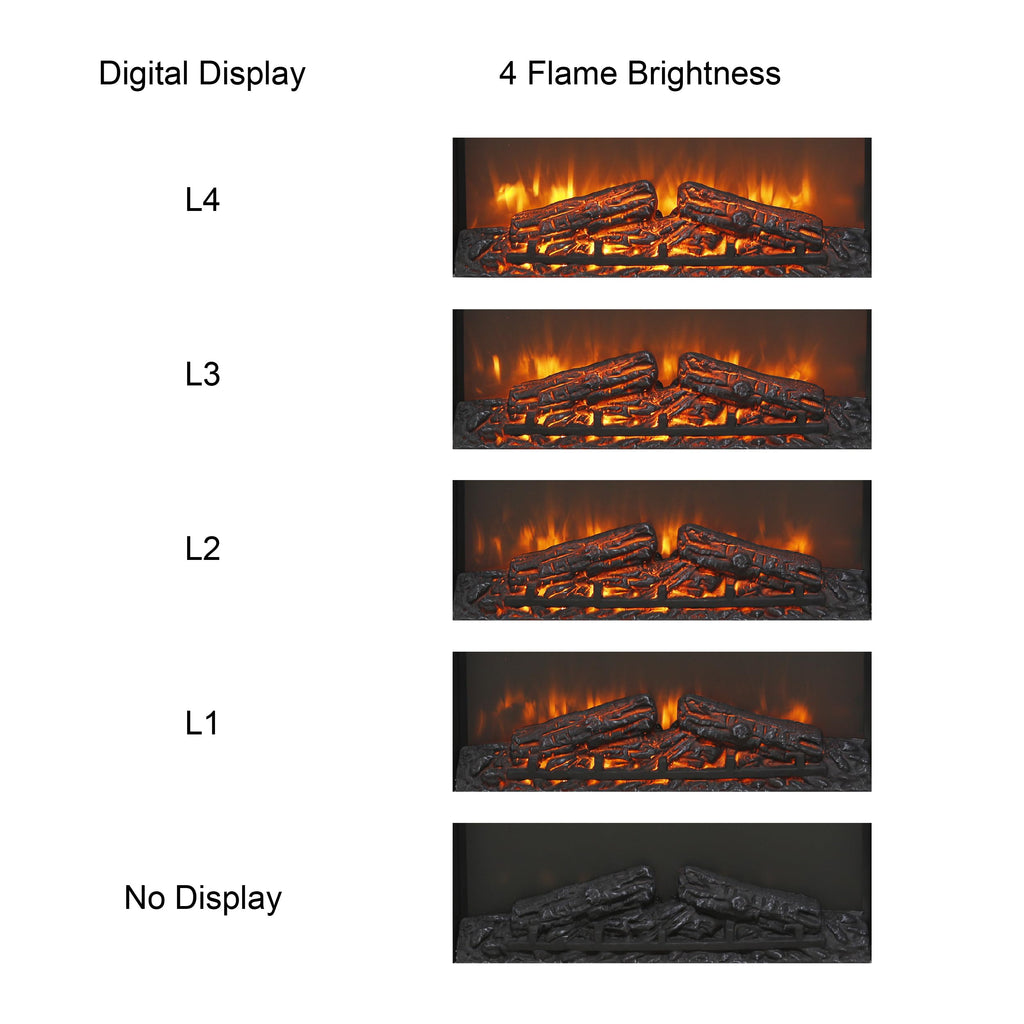 23 inch Electric Fireplace Insert, Fireplace Heater with Remote