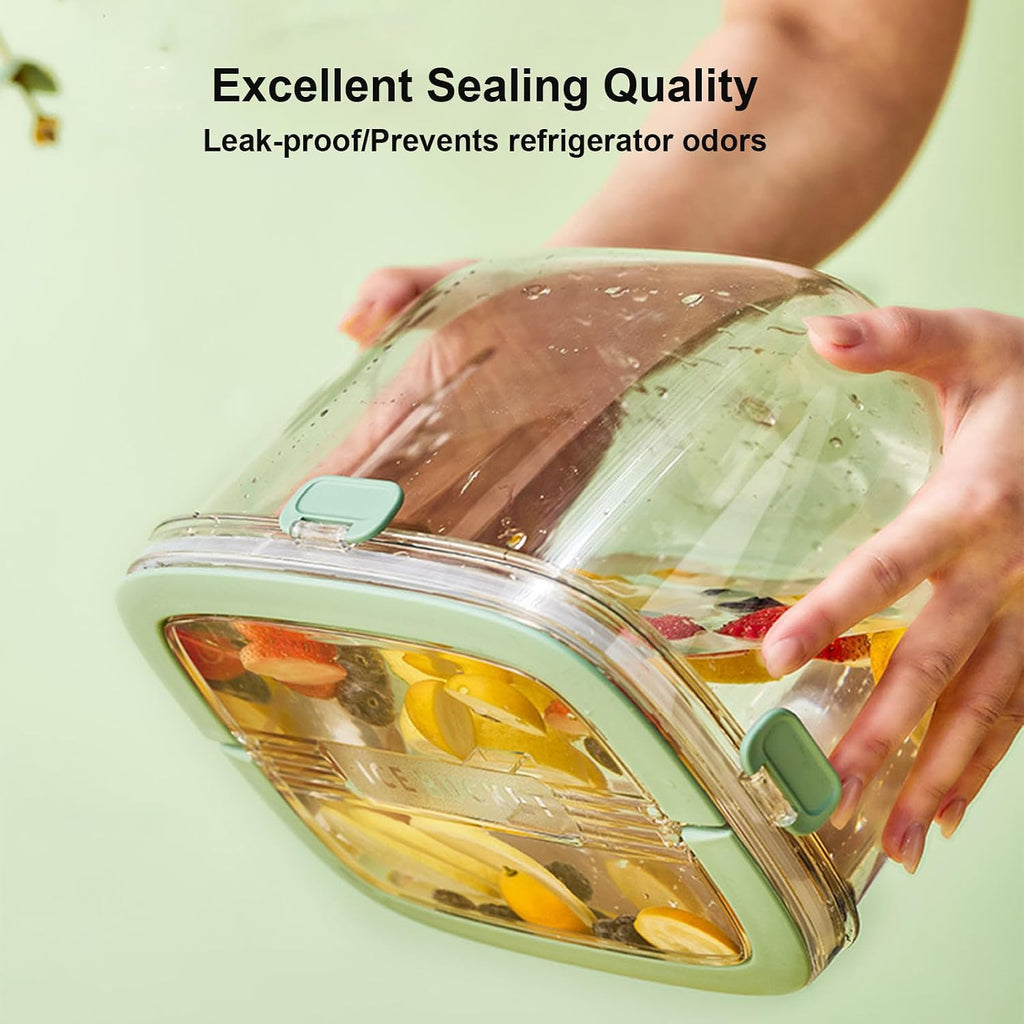 Portable Ice Bucket With Lid & Tong Camping, Clear Plastic Storage Bin for Freezer, Refrigerator, Whiskey, Wine