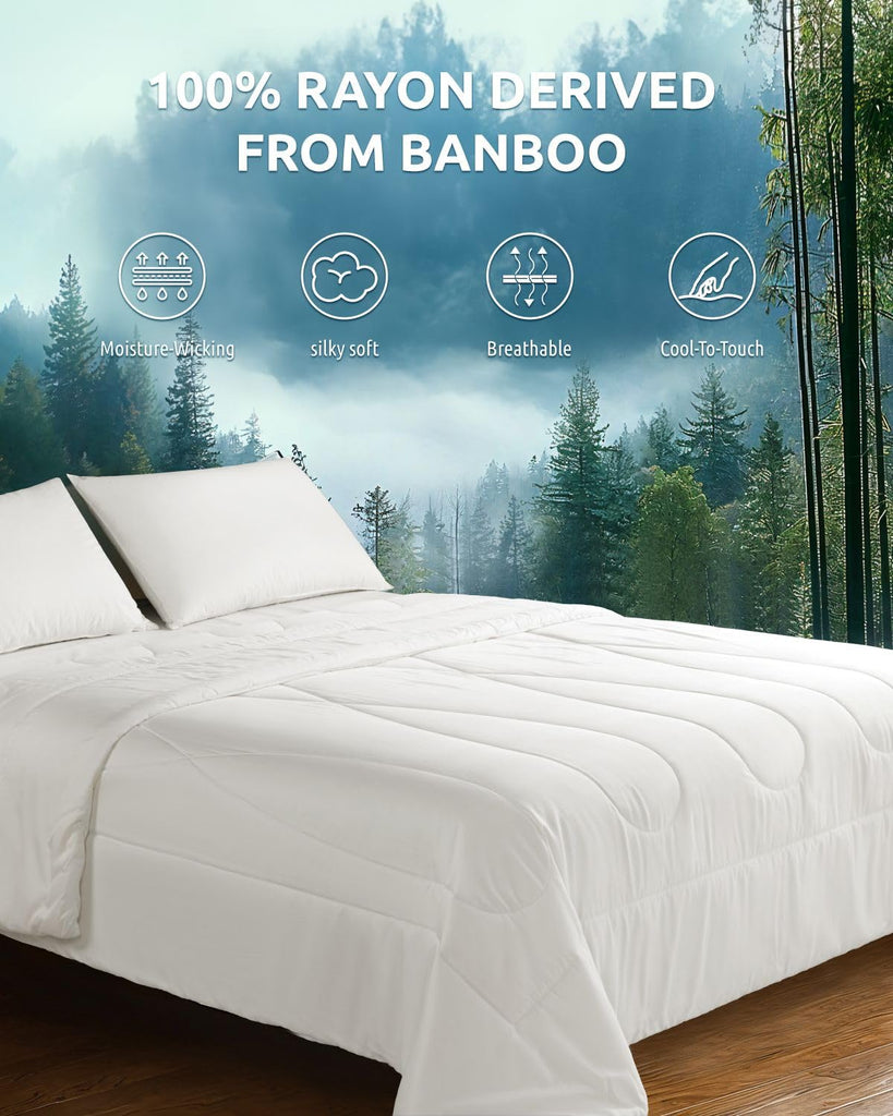 Cooling Comforter, 100% Viscose Derived from Bamboo_ Shell
