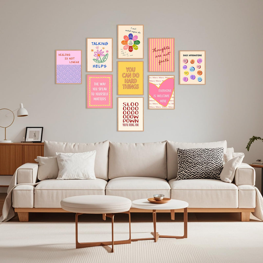 Mental Health Wall Art Psychology Canvas Poster Therapy Office Wall Decor Inspirational Prints Motivational Pictures