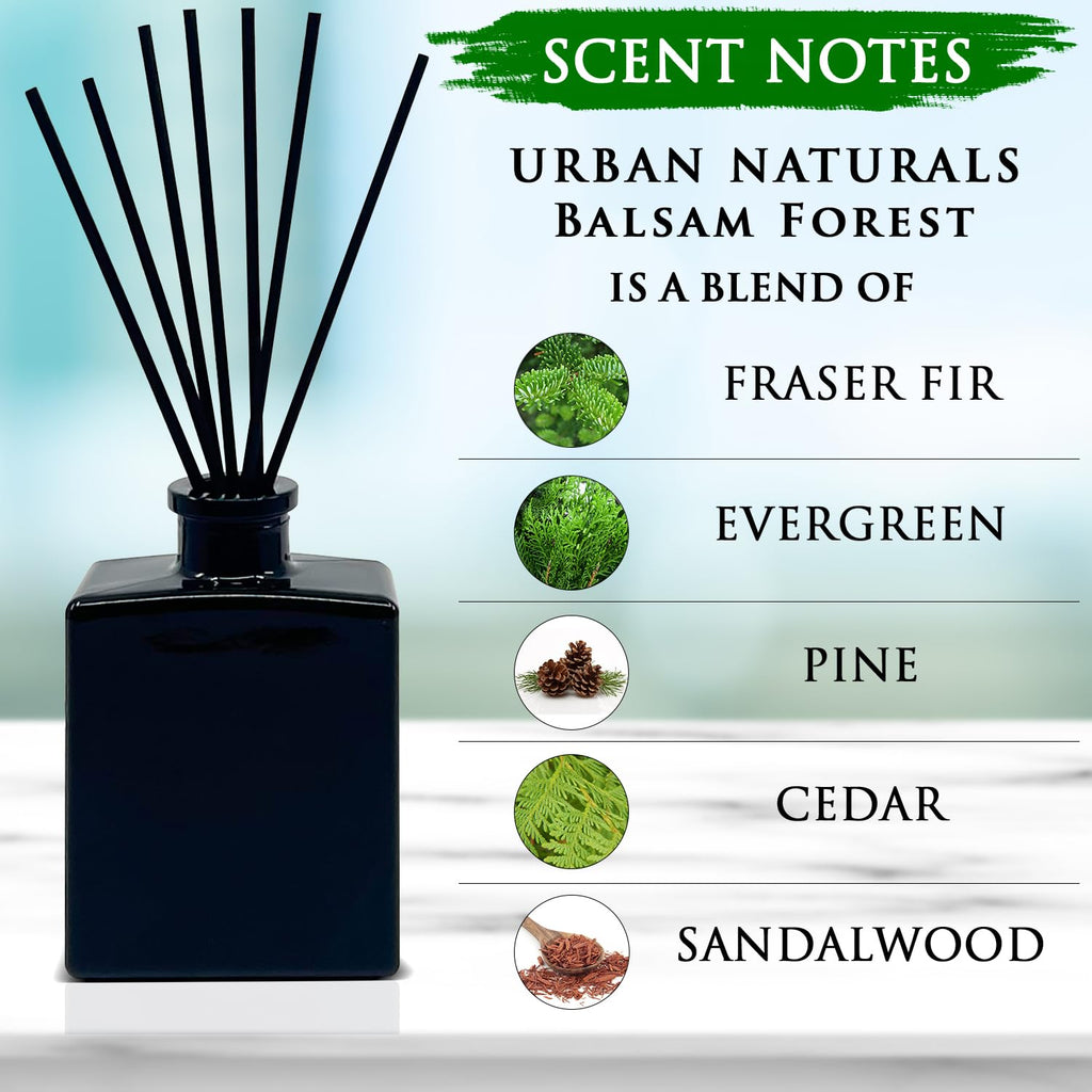 Reed Diffuser Set, Balsam Forest - Bathroom Shelf Décor