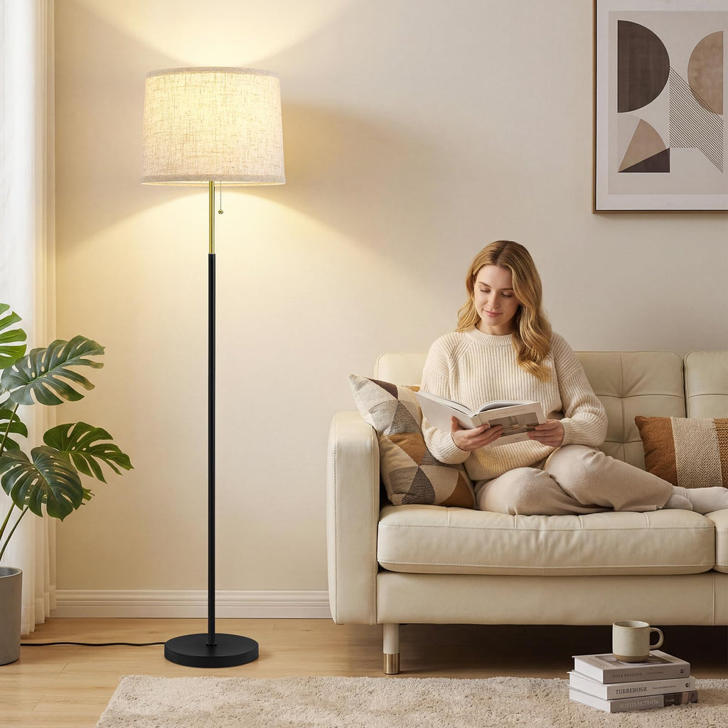 Floor Lamps, 60" Modern Tall Standing Lamp, 3CCT