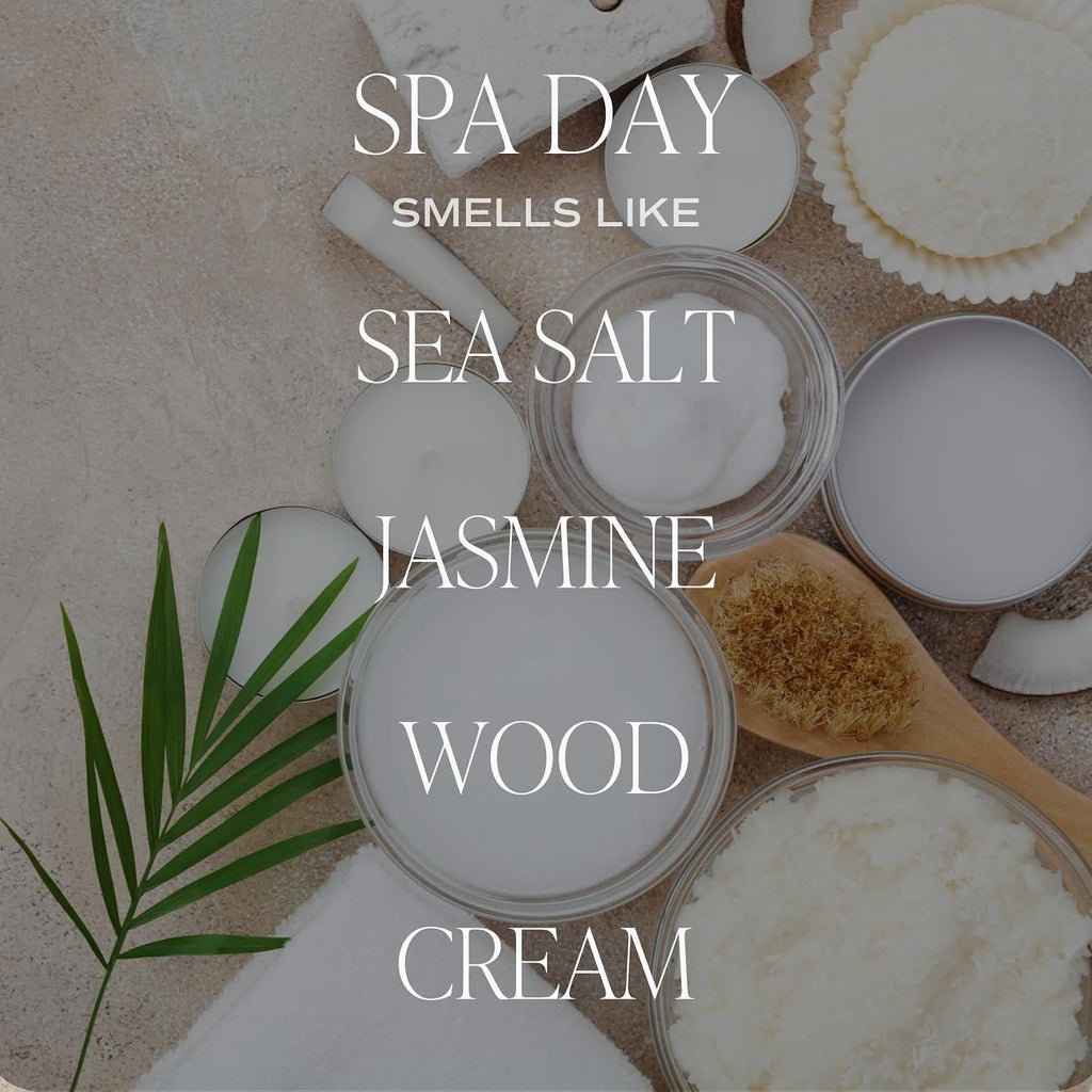 Spa Day Candle, 9oz Clear Glass Jar, Relaxing Scent - Set of 9