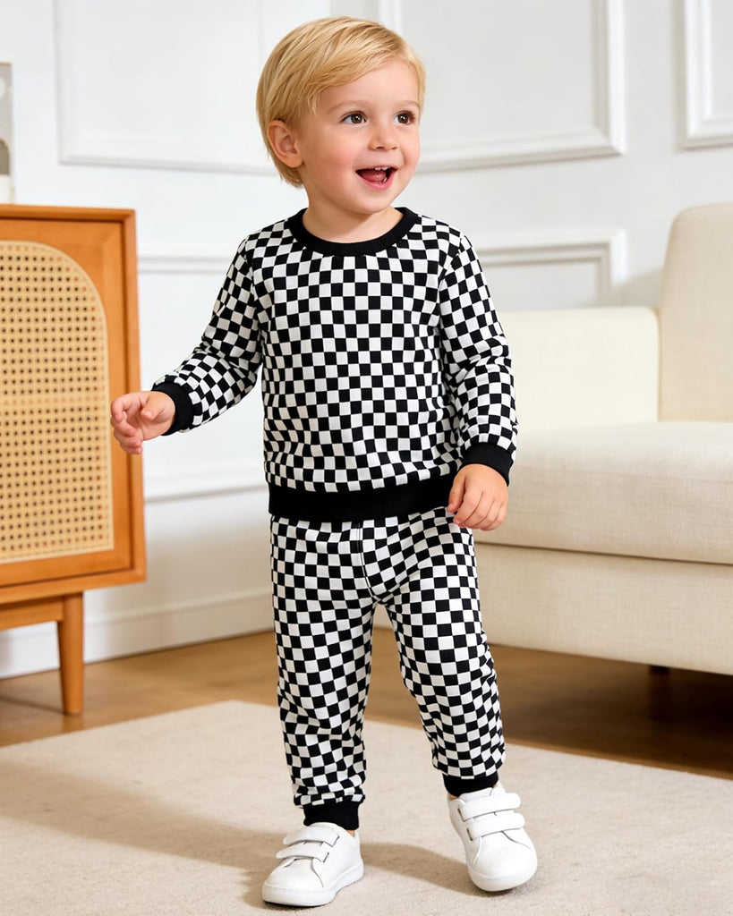 Toddler Boy Clothes Checkered Boy Outfits 1