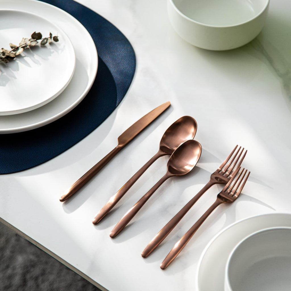 Minimalist 2.0 40-Piece Flatware Set, 18/10 Stainless Steel