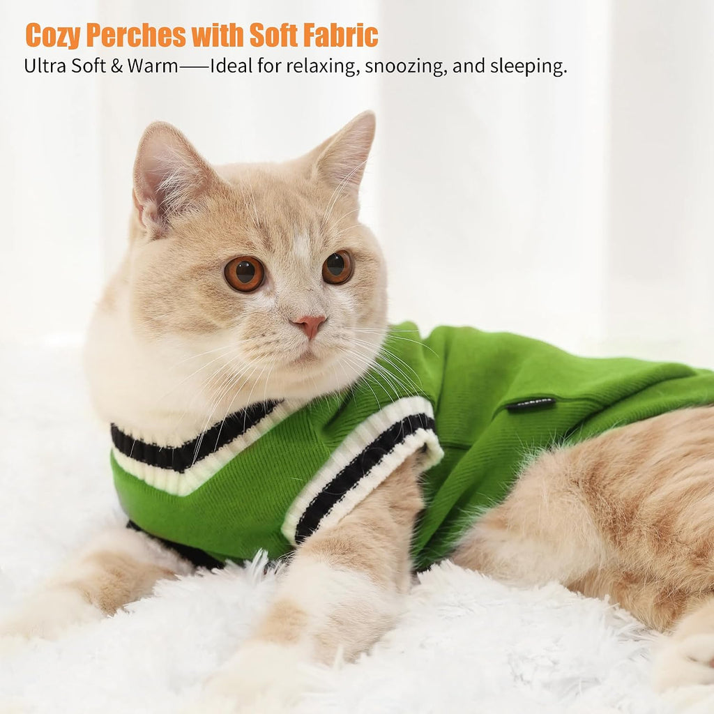 Modern Cat Tree Tower, Cloud Cat Tree, Solid Wood Scratching Post