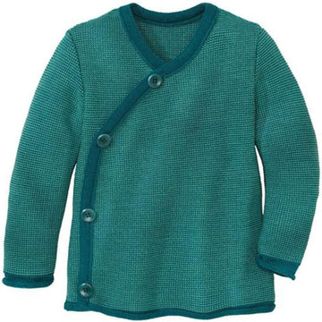 Organic Merino Wool Baby Cardigan Sweater, GOTS Certified, Made in Germany, to 4 Years