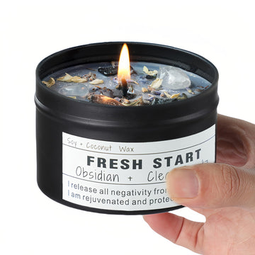 Candles, Healing Magic Candles, Mind-Body Meditation, Gifts to Encourage Women, New Job Gifts.(Fresh Start)