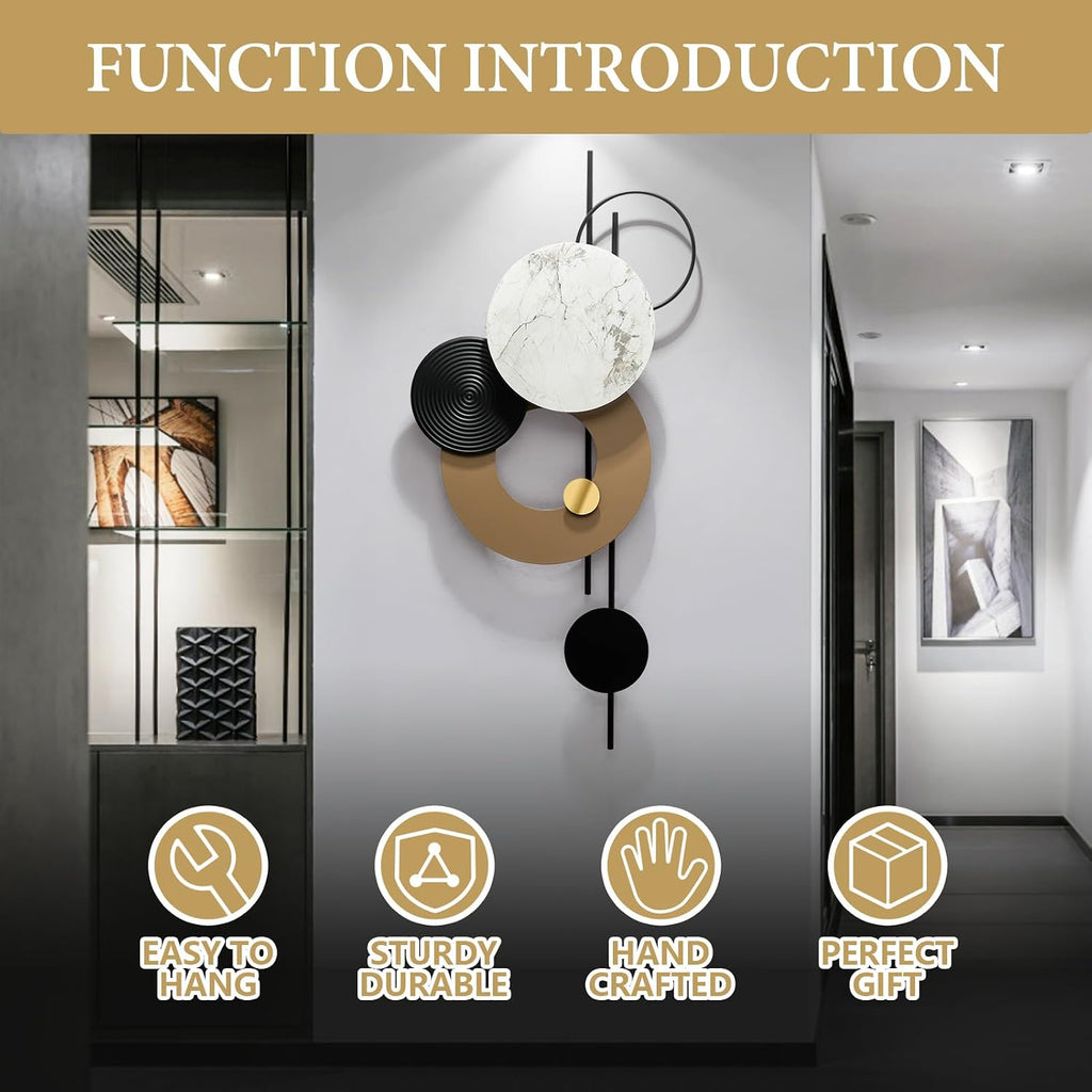 Large Metal Wall Decor Modern Metal Wall Art 3D Wall Sculptures