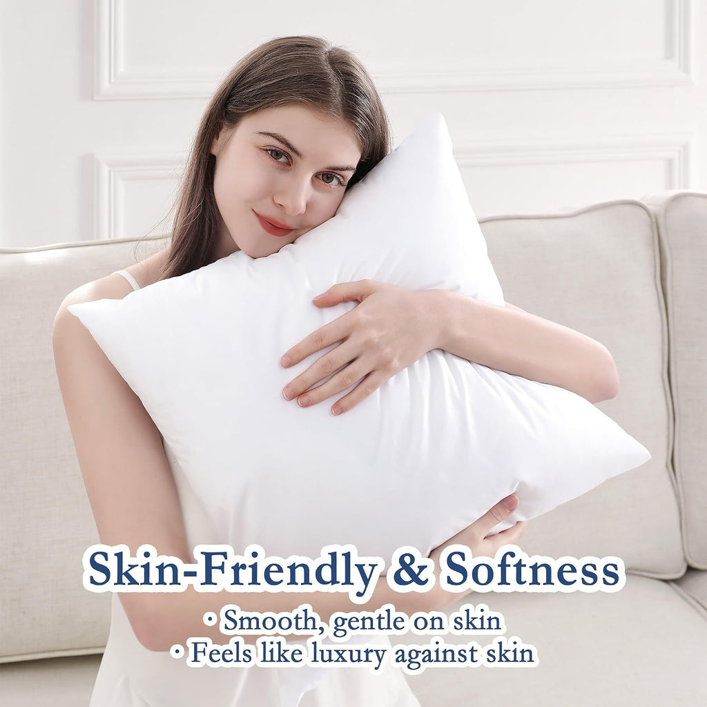 22x22 Outdoor Pillow Inserts, Down Alternative Filling - Set of 2