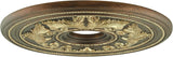 Ceiling Medallion, Hand Applied Palacial Bronze with Gilded Accents, 22.5"D x 1.5"H