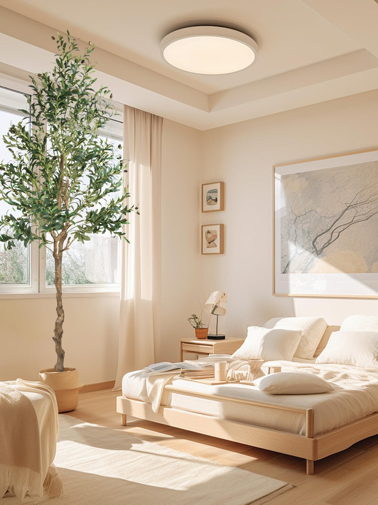 5FT Artificial Olive Tree - Realistic Faux Silk Plant with Thick Trunk, Fluffy Branches, Dense Leaves & Plump Fruits
