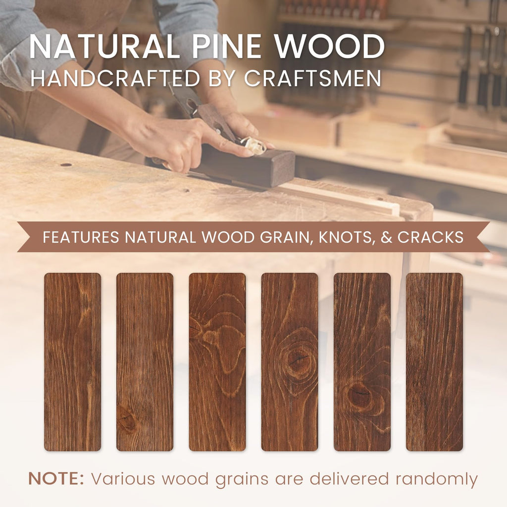 72'' Fireplace Mantel, 5'' Pine Wood Floating Shelf, DarkWalnut