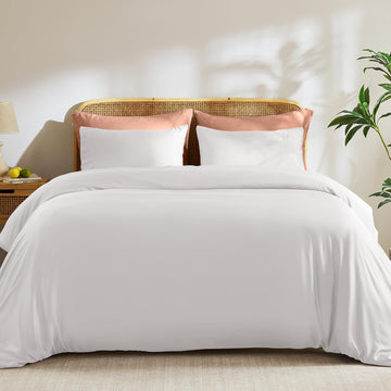 Luxury 100% Viscose from Bamboo Duvet Cover Set, King Size, 3-Piece
