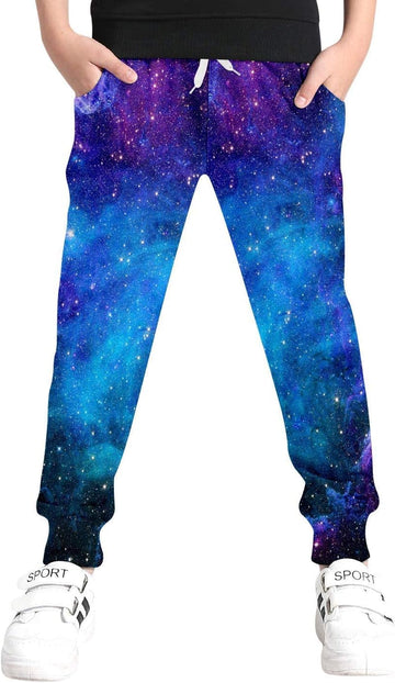 Boys Pants Funny 3D Graphic Drawstring Sweatpants Joggers