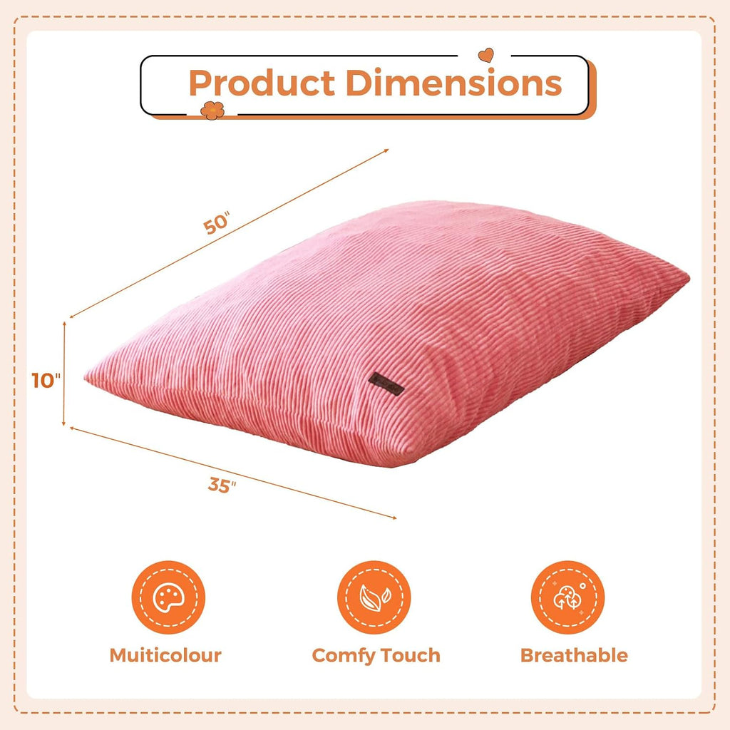 3 in 1 Kids Bean Bag Chair, Comfy Floor Sofa with Removed Cover