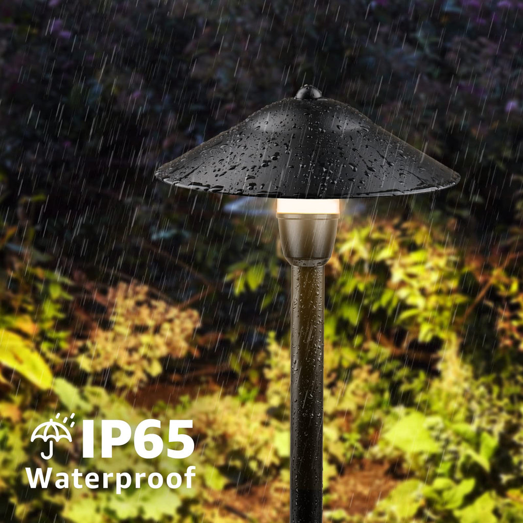 Low Voltage Pathway Lights, 3W 3000K 150lm Classic Aluminum