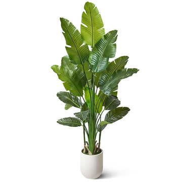 7ft Bird of Paradise Artificial Plant with Planter