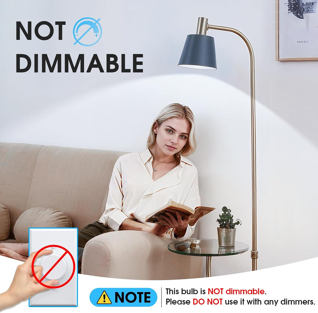 A19 LED Light Bulbs, 60W Equivalent 5000K Daylight White 24-Pack