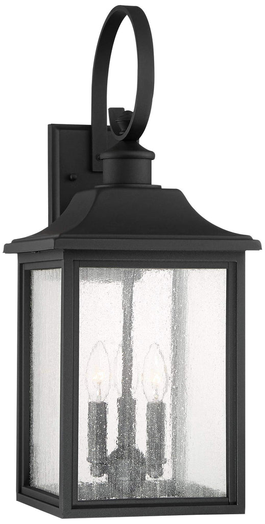 Moray Bay 24" Black Traditional Outdoor Wall Lantern Light Fixture