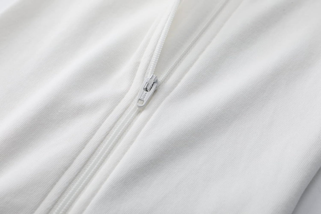 Baby Footed Pajamas, Organic Cotton Zip Sleeper, Long Sleeve