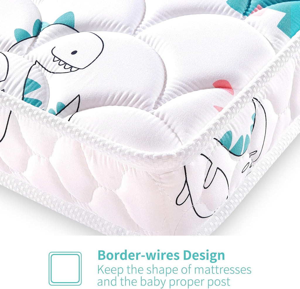 5" Crib Mattress and Toddler Mattress, Firm, Hypoallergenic Crib Mattress, Fits Standard Crib and Toddler Bed