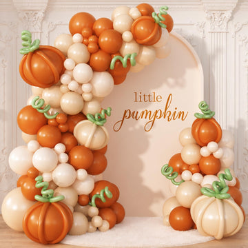 Fall Pumpkins Balloon Arch Kit Baby Shower Decoration