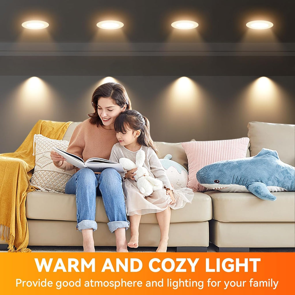 BR30 LED Bulb 65 Watt Equivalent, Soft Warm White 2700K, E26 Standard Base, 12 Pack