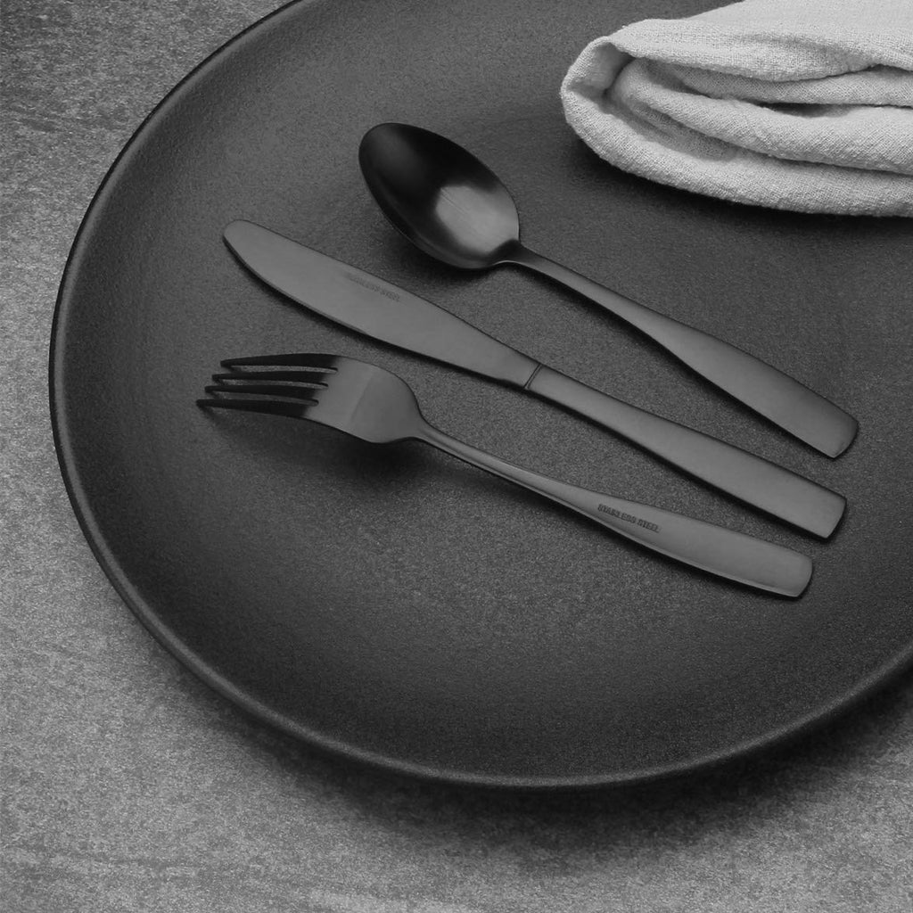 20-Piece Silverware Set, Satin Finish Flatware Cutlery Set Service for 4, Knives/Forks/Spoons Included, Dishwasher