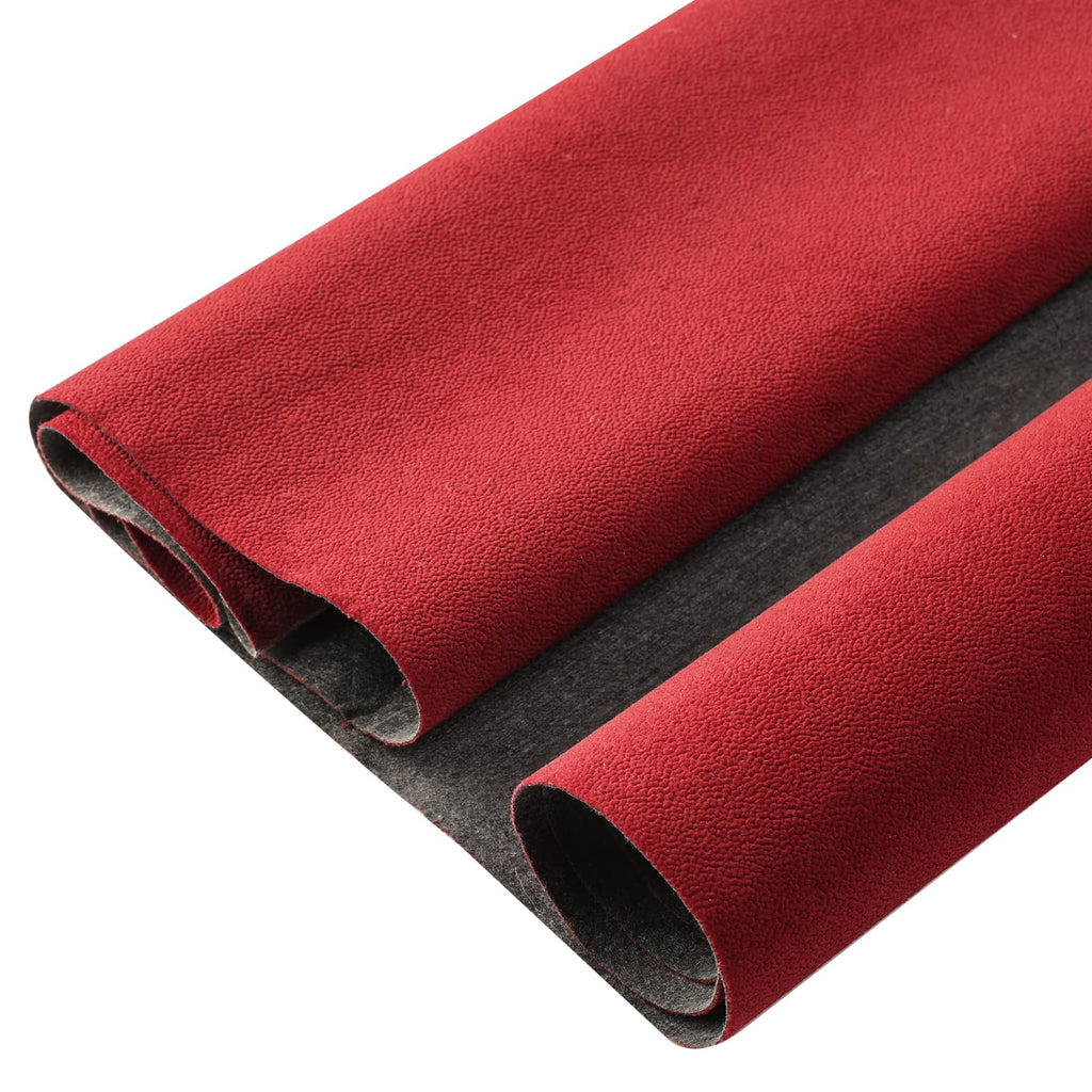 Removable Velvet Flock Self Adhesive Felt Fabric Liner Dark Red Velvet Drawer Liner for Jewelry Drawer Craft Felt