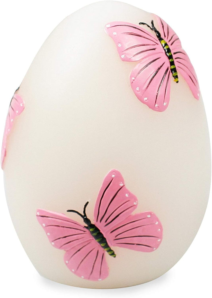 Easter Egg Decorations Spring Home Decor Handmade Hand Painted Real Wax Battery Operated Flameless LED Candle Kids'