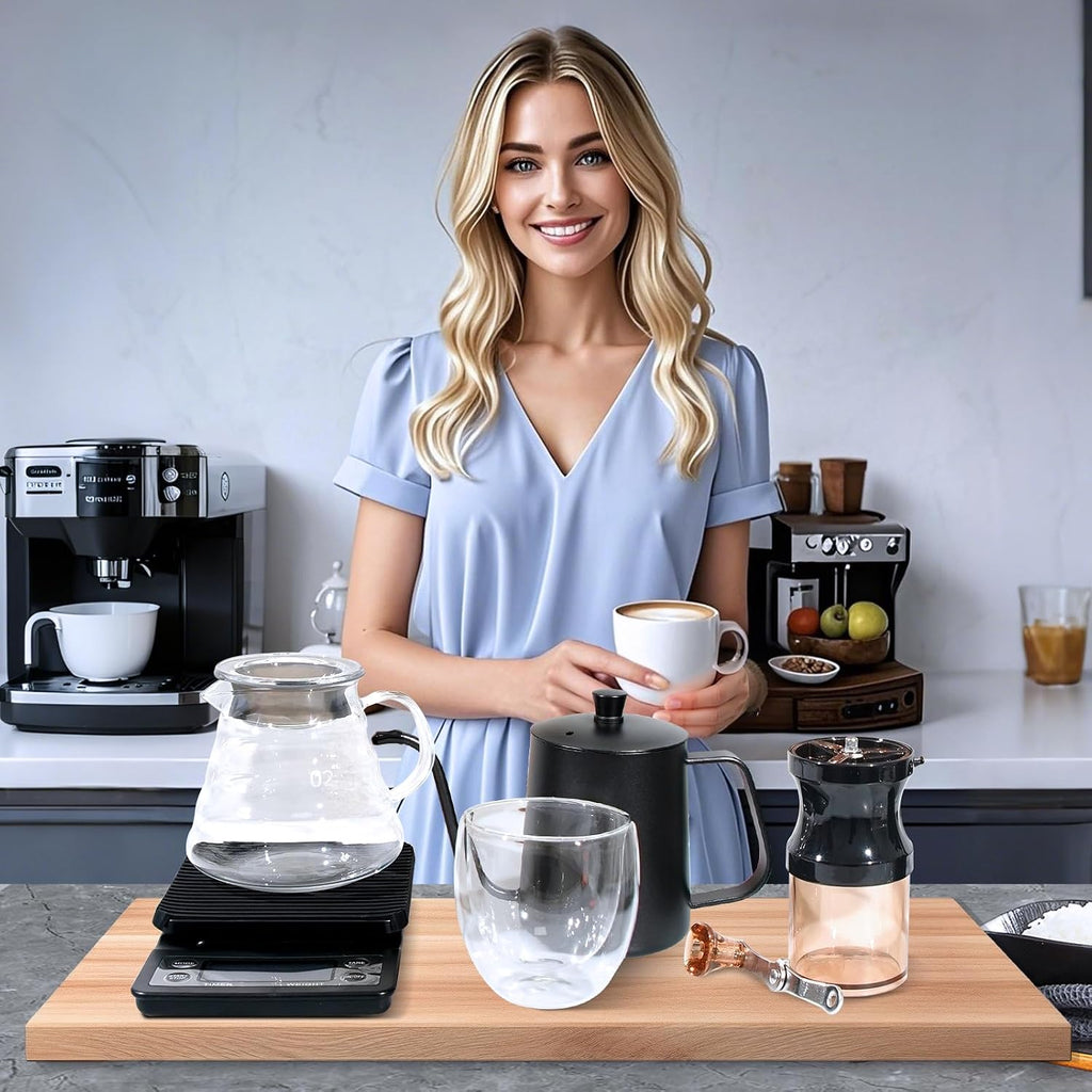 Pour Over Coffee Maker Set, All in One Portable Coffee Maker, Ideal Brewing and Travel, Coffee Lover Gift