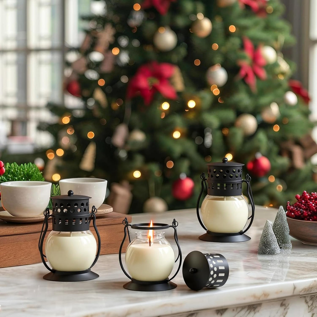Scented Candles Gift Set - 3 Pack Candles Scented Retro Lantern - Set of 3
