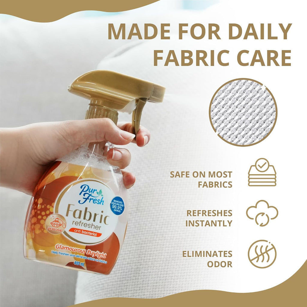 Fabric Refresher Spray - Enchanting Scenery - Wrinkle Release Spray & Fabric Softener Alternative - Odor Eliminator - Set of 135